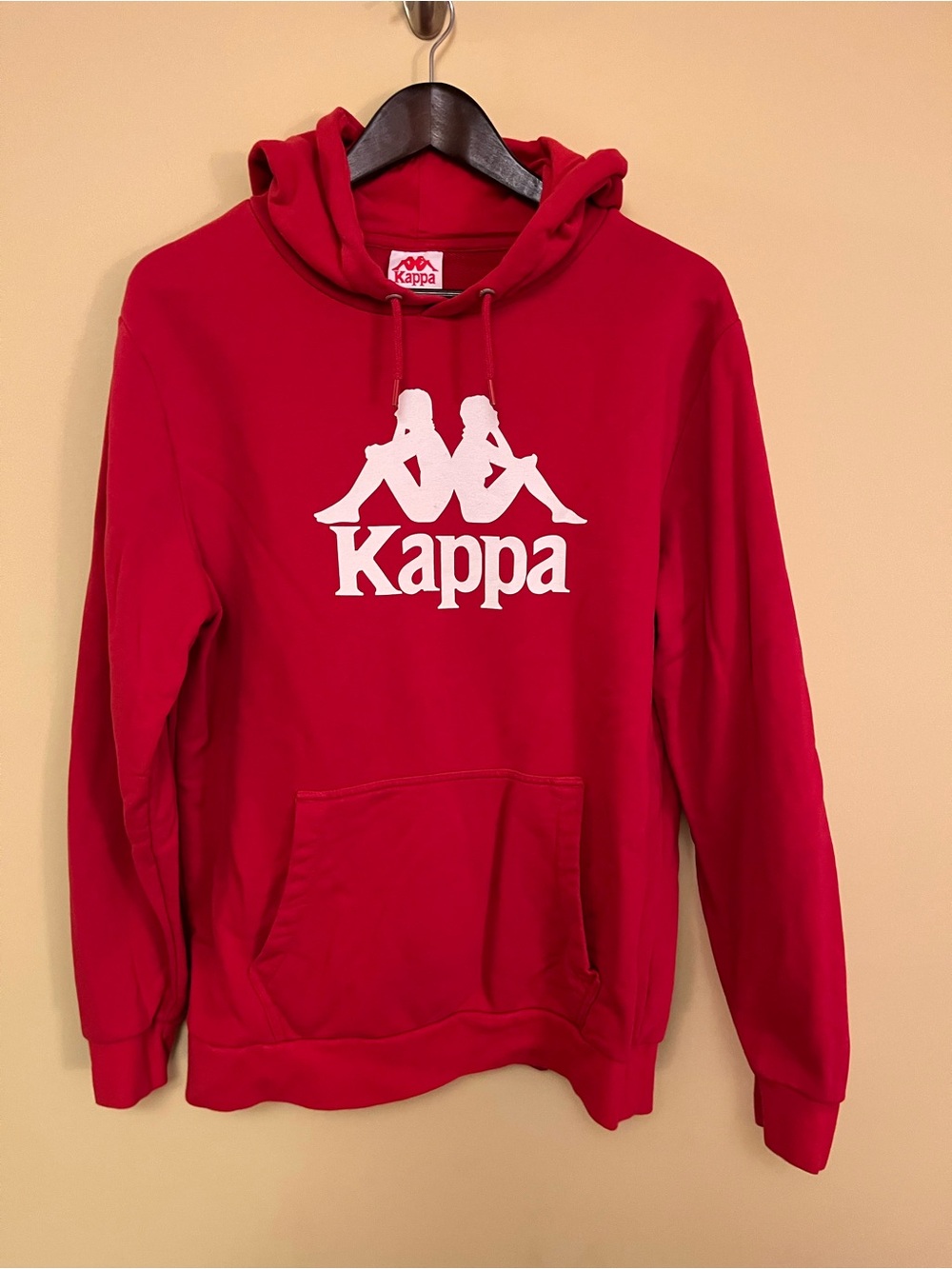 Kappa Red Hoodie with White Logo Accent